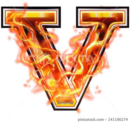 Burning V icon material Burning V icon material 141190274