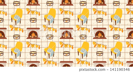 Mushroom cute striped watercolor illustration with adorable line art and a gingham pattern on a seamless bg texture. This botanical graphic design for a cover features leaves and a cozy. Mushroom cute striped watercolor illustration with adorable line art and a gingham pattern on a seamless bg texture. This botanical graphic design for a cover features leaves and a cozy. 141190346