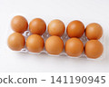 Raw egg pack (food ingredient) 141190945