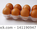 Raw egg pack (food ingredient) 141190947