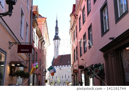 Streetscape of Tallinn's Old Town, a UNESCO World Heritage Site in Estonia, one of the Baltic states (Part 2) Streetscape of Tallinn's Old Town, a UNESCO World Heritage Site in Estonia, one of the Baltic states (Part 2) 141191744