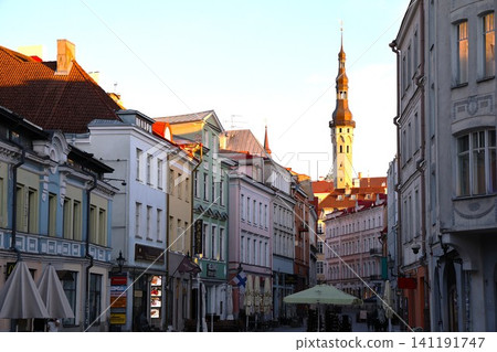 The streetscape of Tallinn's Old Town, a UNESCO World Heritage Site in Estonia, one of the Baltic states (Part 5) The streetscape of Tallinn's Old Town, a UNESCO World Heritage Site in Estonia, one of the Baltic states (Part 5) 141191747