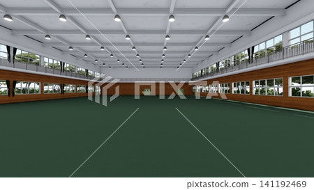這是學校體育館在被改造成疏散中心之前的三維示意圖,展示了其寬敞的室內空間,並作為防災減災措施發揮作用。 這是學校體育館在被改造成疏散中心之前的三維示意圖,展示了其寬敞的室內空間,並作為防災減災措施發揮作用。 141192469