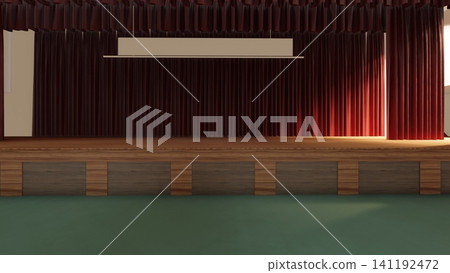 這是學校體育館在被改造成疏散中心之前的三維示意圖,展示了其寬敞的室內空間,並作為防災減災措施發揮作用。 這是學校體育館在被改造成疏散中心之前的三維示意圖,展示了其寬敞的室內空間,並作為防災減災措施發揮作用。 141192472