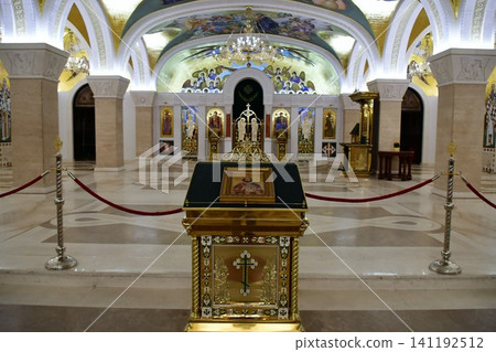 Serbia, Belgrade, St. Sava Cathedral, crypt, iconostasis Serbia, Belgrade, St. Sava Cathedral, crypt, iconostasis 141192512