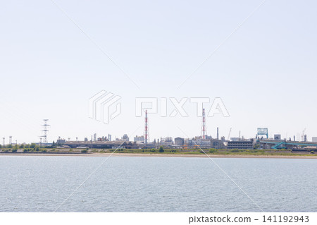 Kakogawa steelworks gives an industrial area image Kakogawa steelworks gives an industrial area image 141192943