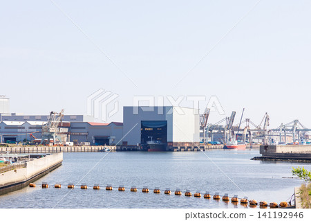 Kakogawa steelworks gives an industrial area image Kakogawa steelworks gives an industrial area image 141192946