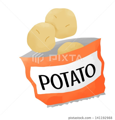 Snack packaging | Potato chips Snack packaging | Potato chips 141192988