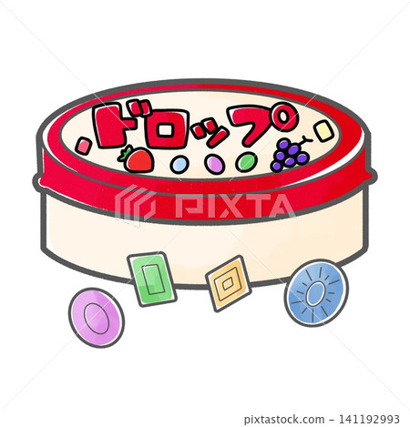 Candy packaging | Drop candy tin (with line art) Candy packaging | Drop candy tin (with line art) 141192993