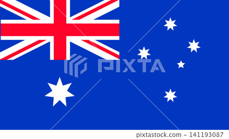Australia National Flag Vector Illustration Australia National Flag Vector Illustration 141193087