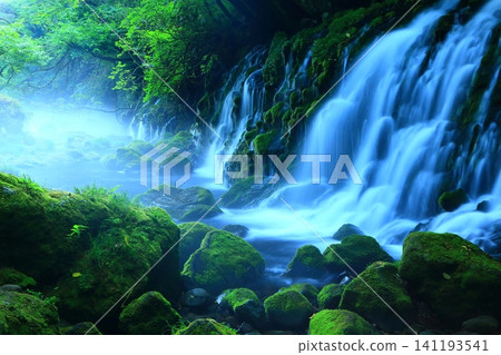 Landscape with a waterfall Landscape with a waterfall 141193541