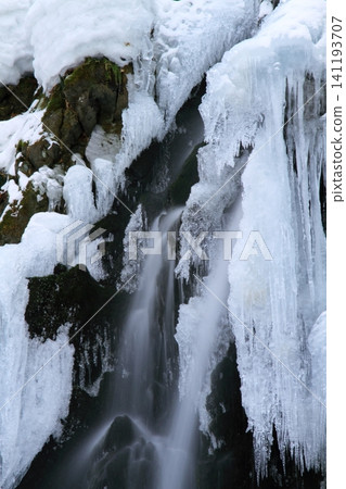 Frozen waterfall Frozen waterfall 141193707