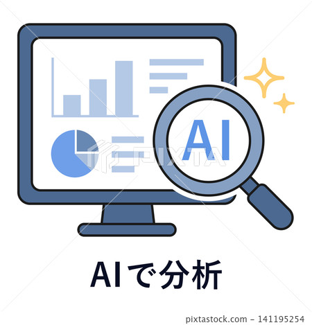 電腦螢幕和人工智慧分析的圖表範例 電腦螢幕和人工智慧分析的圖表範例 141195254