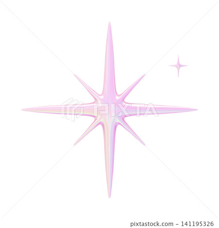 Dreamy cute 3D illustration aurora material - sparkly Dreamy cute 3D illustration aurora material - sparkly 141195326