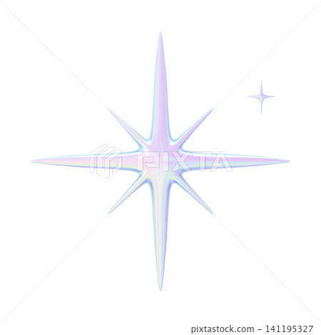 夢幻可愛的3D插畫極光素材 - 閃閃發光 夢幻可愛的3D插畫極光素材 - 閃閃發光 141195327