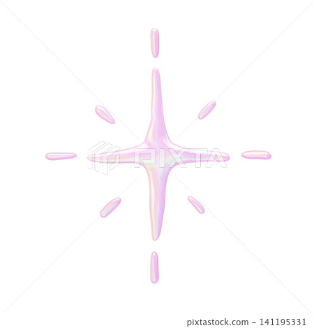 Dreamy cute 3D illustration aurora material - sparkly Dreamy cute 3D illustration aurora material - sparkly 141195331