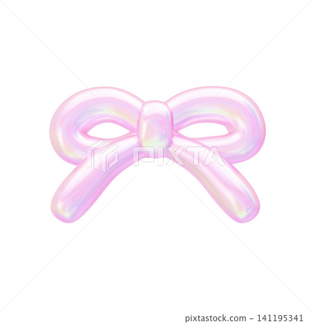 夢幻可愛的3D插畫極光材質 - 絲帶 夢幻可愛的3D插畫極光材質 - 絲帶 141195341