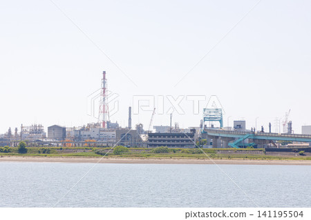 Industrial area around Kakogawa and Takasago Bridge Industrial area around Kakogawa and Takasago Bridge 141195504