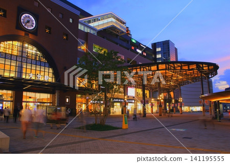 Oita Station North Exit at Dusk (Oita City) Oita Station North Exit at Dusk (Oita City) 141195555
