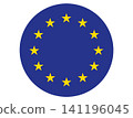EU natiional flag circle symbol. 141196045