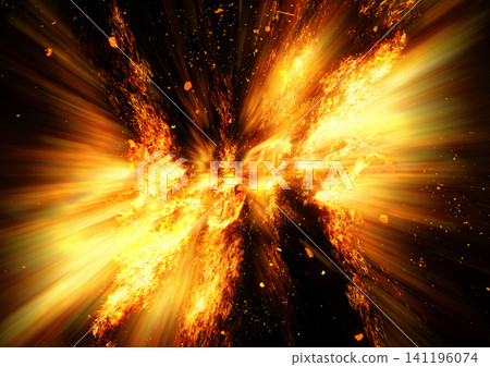 Exploding flames and light energy abstract background | Flame texture 141196074