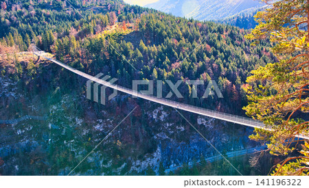 The High Line 179 suspension bridge, a new attraction in the Tyrol region. The High Line 179 suspension bridge, a new attraction in the Tyrol region. 141196322