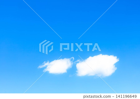 夏日藍天白雲的簡單風景 夏日藍天白雲的簡單風景 141196649