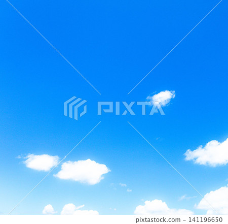 A simple landscape of blue sky and white clouds in summer A simple landscape of blue sky and white clouds in summer 141196650