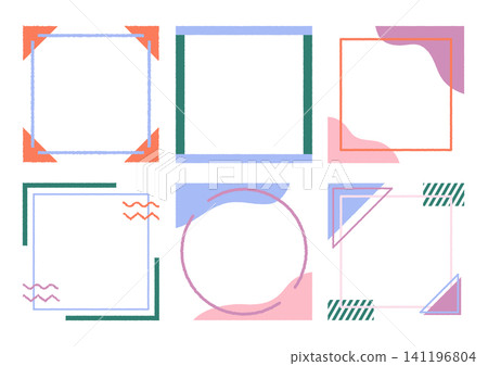 Social media/web design background frame template set (no background) Social media/web design background frame template set (no background) 141196804
