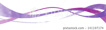 Multiple wavy lines decorative material in similar shades of purple. Multiple wavy lines decorative material in similar shades of purple. 141197174