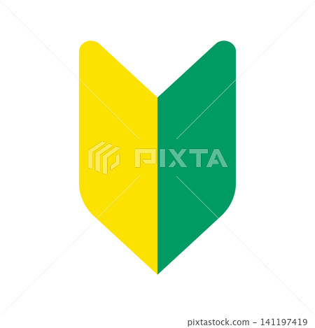 Beginner driver icon illustration (color) 004 Beginner driver icon illustration (color) 004 141197419