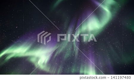 High resolution digital graphic design of northern lights shine brightly in the night sky with clean modern elements High resolution digital graphic design of northern lights shine brightly in the night sky with clean modern elements 141197480