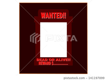 Wanted Dead or Alive Poster Template with Red Text on Dark Brown Background Wanted Dead or Alive Poster Template with Red Text on Dark Brown Background 141197899