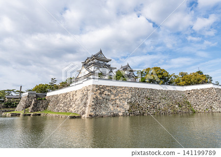 Kishiwada Castle in Kishiwada City, Osaka Prefecture, under a clear sky 141199789