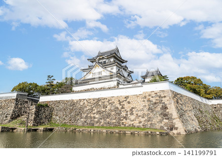 大阪府岸和田市岸和田城,晴空萬裡 大阪府岸和田市岸和田城,晴空萬裡 141199791