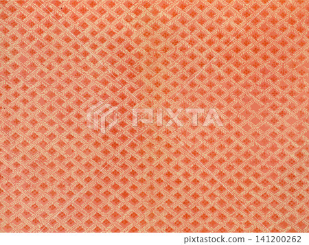 Japanese patterned chiyogami paper material with a vermilion rice stalk net pattern. Japanese patterned chiyogami paper material with a vermilion rice stalk net pattern. 141200262