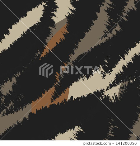 Brush stroke animal leopard print textile pattern design in black and brown for fashion and home textiles Brush stroke animal leopard print textile pattern design in black and brown for fashion and home textiles 141200350