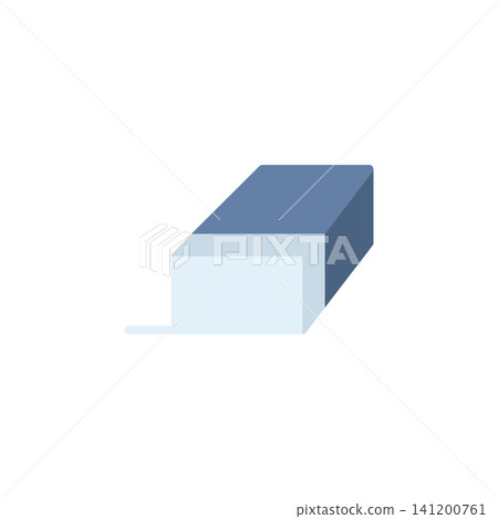 Eraser icon for removing drawing or text in application. Rubber tool symbol for graphic software or document editor. Icon design flat style Eraser icon for removing drawing or text in application. Rubber tool symbol for graphic software or document editor. Icon design flat style 141200761