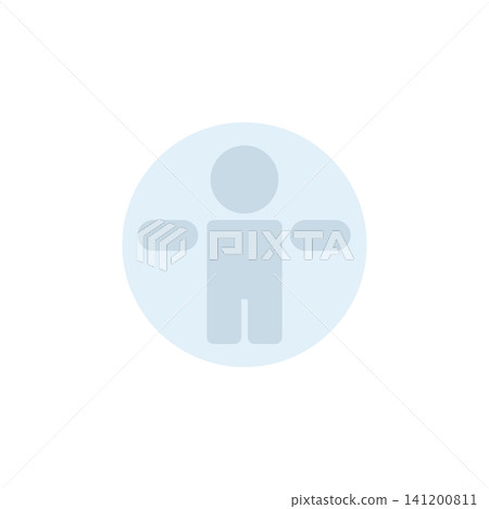 Accessibility icon for inclusive feature settings in application. Person in circle symbol for assistive technology interface. Icon design flat style Accessibility icon for inclusive feature settings in application. Person in circle symbol for assistive technology interface. Icon design flat style 141200811