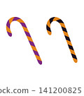 Halloween-colored candy cane set 141200825