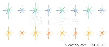 Sparkling line illustrations drawn in watercolor 141201006