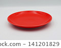 Bright red plate 141201829
