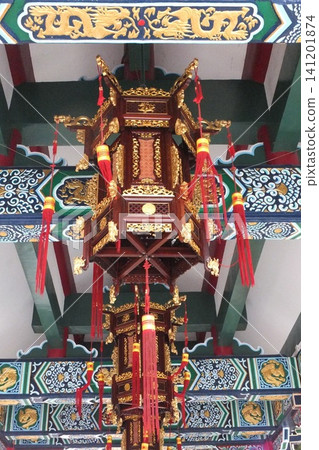 Colorfully decorated Asian temples Colorfully decorated Asian temples 141201874