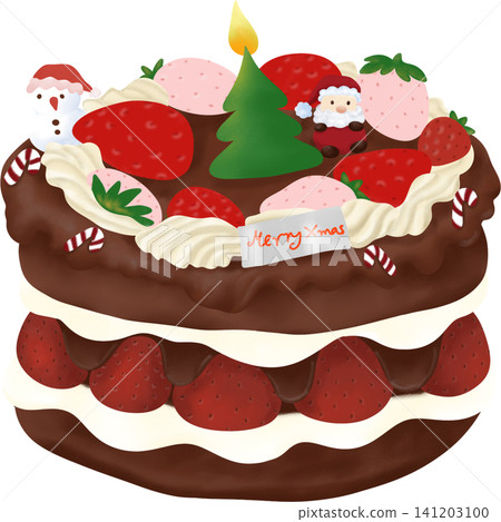 Cake_Chocolate_Christmas_Clipart Cake_Chocolate_Christmas_Clipart 141203100