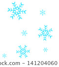 Illustrations of two types of light blue snowflakes 141204060
