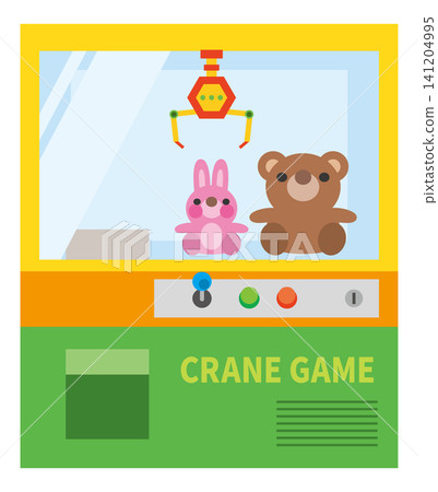 Image illustration of a crane game at an arcade. Image illustration of a crane game at an arcade. 141204995