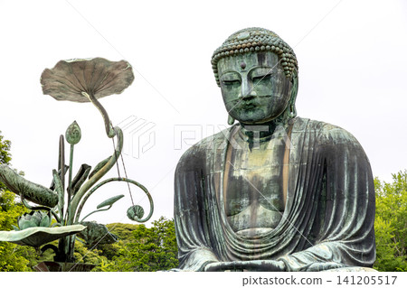 Great buddha of kamakura statue Great buddha of kamakura statue 141205517
