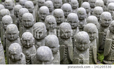 Rows of jizo statues japan Rows of jizo statues japan 141205530