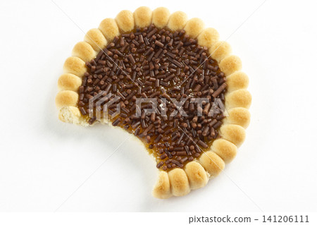 Chocolate chip cookie. Food background. Chocolate chip cookie. Food background. 141206111
