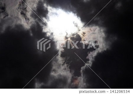 dark clouds in the sky, nature background dark clouds in the sky, nature background 141206534